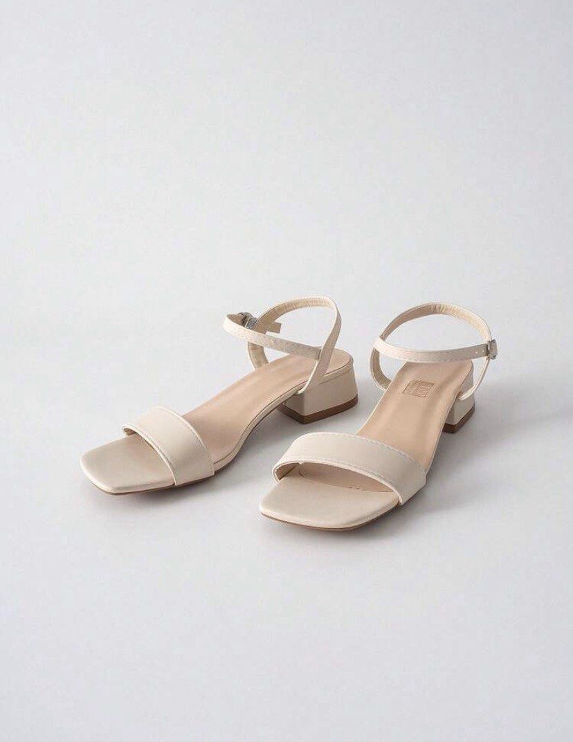 Cream Block Heel Sandals Ankle Strap Square Toe (Category: Heels) located in Bayambang. Submitted by meanne._. (Listing ID 1470167708, Image 1). Description: - size 37.5 - may box pa -never used - purchased two kaya di na po to nagamit - rfs: need funds and space.
