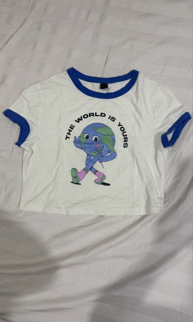 Crop top tee (Category: Shirts) located in Manila. Submitted by nic_declutters (Listing ID 1470263247, Image 1). Description: .