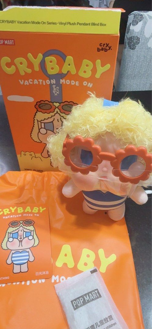 Cry Baby Vacation Mode On Sunbathing (Category: Everything Else Others) located in Quezon City. Submitted by stuffamania (Listing ID 1470302389, Image 1). Description: Bnew open box item still with pastic Original Cry baby Doll.