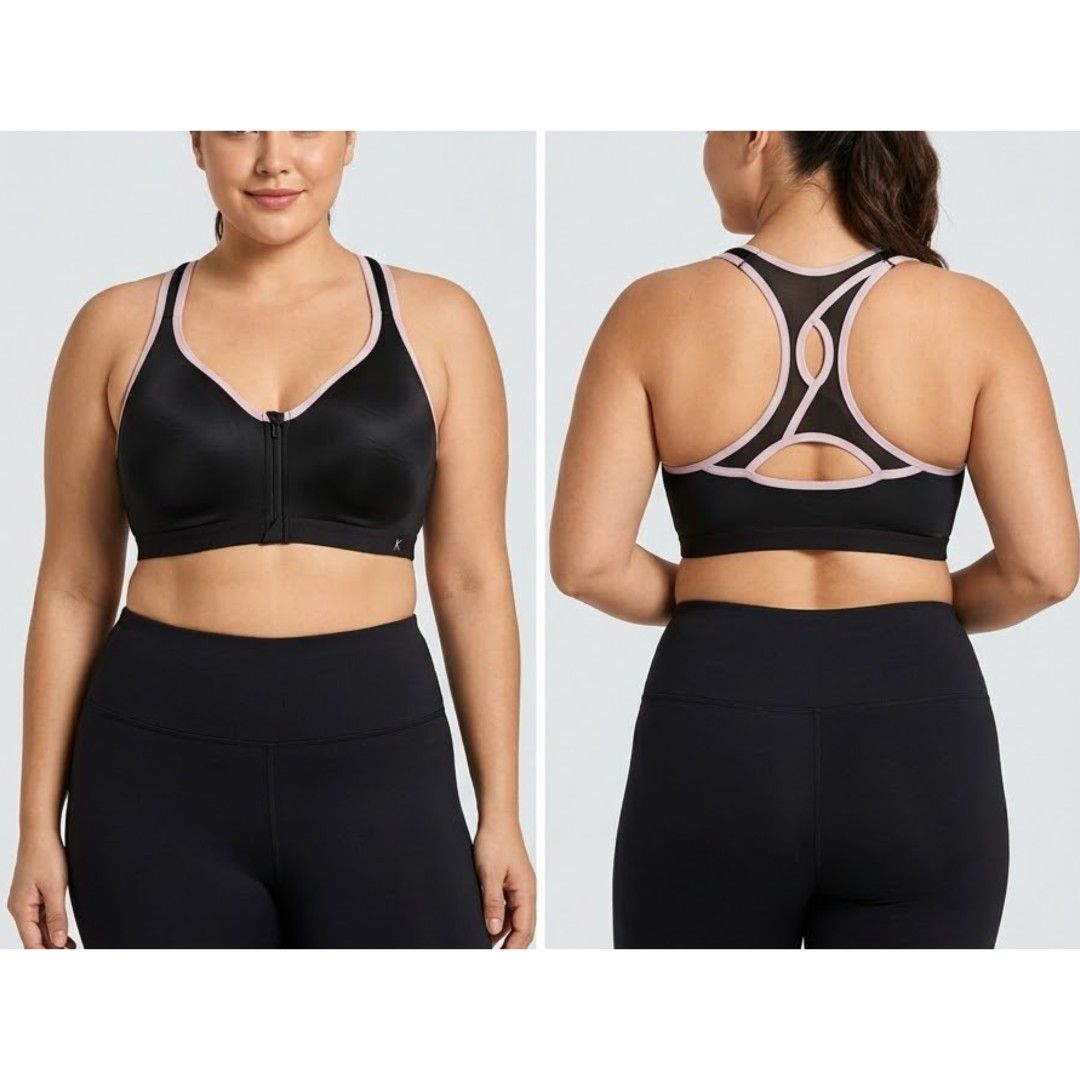 Danskin Now Front Zip Sports Bra big plus size (Category: Activewear) located in Quezon City. Submitted by rosepam (Listing ID 1470177428, Image 1). Description: Danskin Now Front Zip High Impact Sports Bra Underwire, built in pad Size on tag: 40D Measurements posted for reference FIX PRICE.