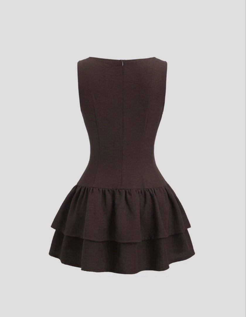 Dark Brown A-Line Dress (Category: Dresses) located in Guiguinto. Submitted by octowbr (Listing ID 1470163449, Image 2). Description: size medium, never worn.