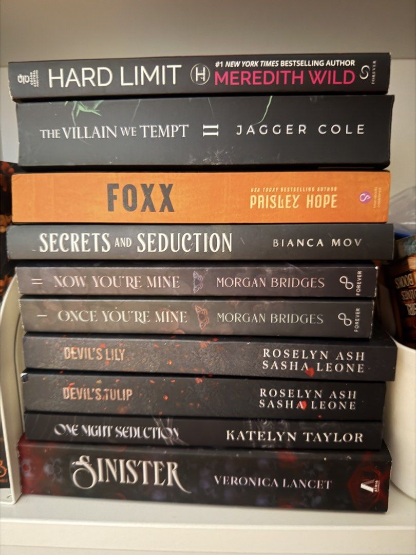 dark romance books (Category: Storybooks) located in Rizal. Submitted by cessymeseeds (Listing ID 1470238435, Image 1). Description: all us ed, no spine crease, highlights or annotations. prices already indicated. no haggling. 📍cainta mop: gcash or maribank mod: j&t or lalamove.