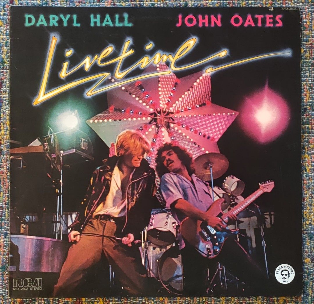 Daryl Hall & John Oates - Livetime LP Vinyl Record (Category: Vinyls) located in Quezon City. Submitted by plaka.o.plomo (Listing ID 1470224188, Image 1). Description: Artist(s) : Daryl Hall & John Oates Album : Livetime Year : 1978 Media : VG+ Color : Black Sleeve : VG+ No. : 1x Vinyl Size : 12" RPM : 33 Country : US Catalog No. : AFL1-2802 Tracklist : - Side A 1. Rich Girl 3:36 2. The Emptyness 3:53 3. Do What You Want, Be What You Are 6:54 4. 