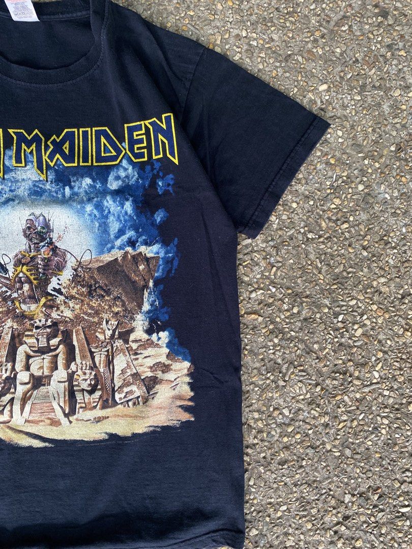 Dated 2009 Iron Maiden “Somewhere Back in Time” tour Shirt (Category: Tshirts & Polo Shirts ) located in Caloocan City. Submitted by webspot (Listing ID 1470223241, Image 3). Description: Dated 2009 Iron Maiden “Somewhere Back in Time” tour Shirt Size - L Width - 20 Length - 28 .