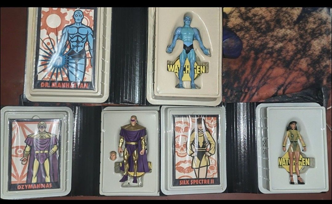 Dc watchmen figures (Category: Action & Battle Toys) located in Caloocan City. Submitted by ikabod.bubwit.323 (Listing ID 1470270193, Image 2). Description: for sale dc watchment set: pay: gcash, bpi, bdo ship: lamov, lbc cop(sfee only).