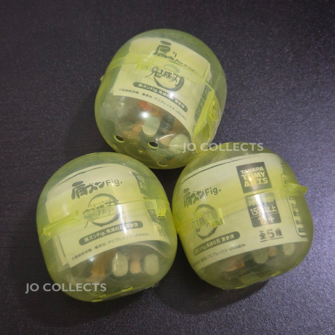 Demon Slayer Gashapon (Zenitsu) (Category: Designer & Blind Box Toys) located in Cavite. Submitted by jo.collects (Listing ID 1470286261, Image 2). Description: Demon Slayer Gashapon (Zenitsu) Takara Tomy Katazun Figure 3pcs Available (Sealed) 💰 350php each PLEASE READ BEFORE PURCHASING📌 🇯🇵 Authentic from Japan — 100% Original These items are brand new. They have been carefully stored. 📸 ACTUAL PHOTOS The actual item(s) included in the sale 
