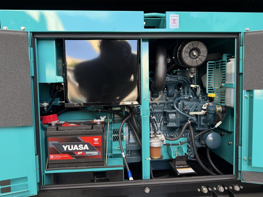 Denyo Japan Generator (Category: Construction & Building Materials) located in Manila. Submitted by santiago0721 (Listing ID 1470206710, Image 2). Description: Brand New Unit 13 KVA 3 Phase Brand: Denyo (Japan) Model: DCA 13 ESK DA Key Specifications • Output Rating: 10.2 kW (1500 rpm / 50 Hz) or 12.4 kW (1800 rpm / 60 Hz) • Engine: 3-cylinder diesel engine with a piston displacement of 1.393 L • Fuel Type: ASTM No. 2 Diesel Fuel or equivalent • 