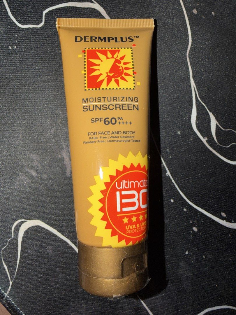 DERMPLUS Sunscreen Ultimate SPF 60 100mL (Category: Body Care) located in Makati City. Submitted by mtcfashionfinds (Listing ID 1470275889, Image 1). Description: DERMPLUS Sunscreen Ultimate SPF 60 100mL.