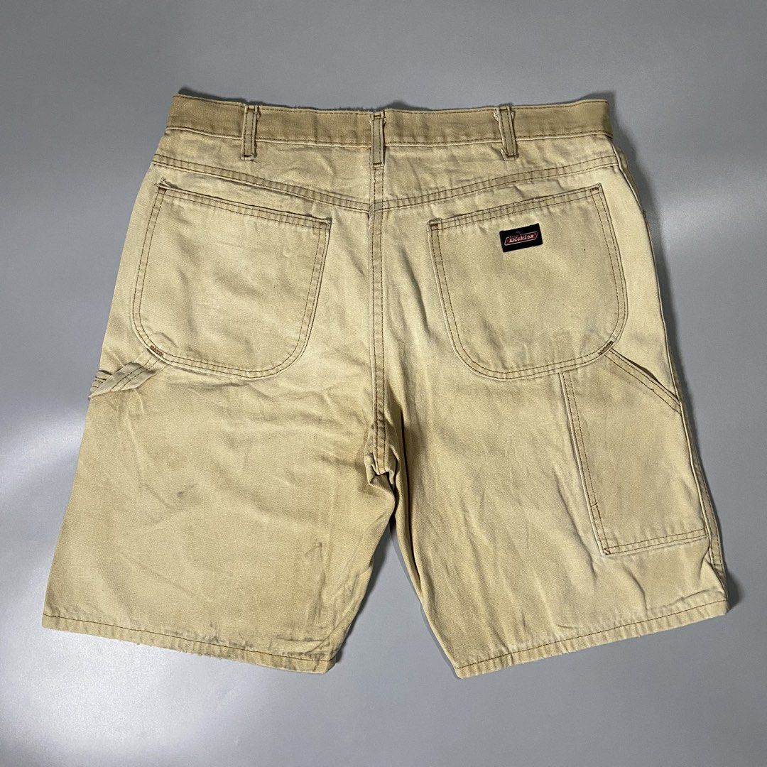 Dickies Genuine Carpenter Jorts (Category: Shorts) located in Taguig. Submitted by workwearheads (Listing ID 1470314745, Image 1). Description: ▪️Waist: 34-35 ▪️Length: 21 ▪️Thigh: 14 ▪️Leg Opening: 11.5 ▪️Color Rate: 8/10 ▪️Issue: good fade,sign of usage,stains (need wash) ▪️Excellent Condition .