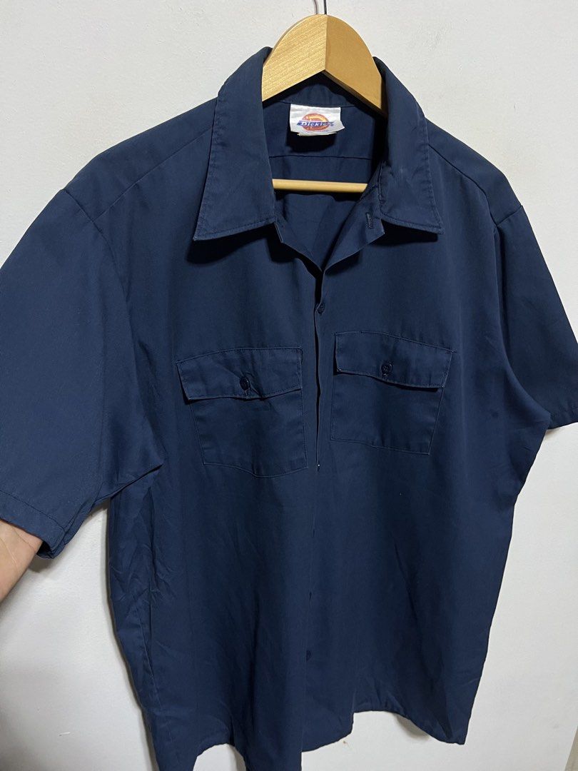 DICKIES WORKWEAR BUTTONDOWN SHIRT (Category: Tshirts & Polo Shirts ) located in Compostela. Submitted by kimoykimoy (Listing ID 1470300715, Image 2). Description: XLARGE Dimension: 24x30 Color rate & Condition: 9.8/10 Actual Color: Navy Blue Issue: None *Cotton Fabrics Authentic/Legit ₱450.00 (Plus shipping fee) Location: Compostela, Davao de Oro, Mindanao Disclaimer: Not affiliated with any of the brands or company posted, and this post is not e