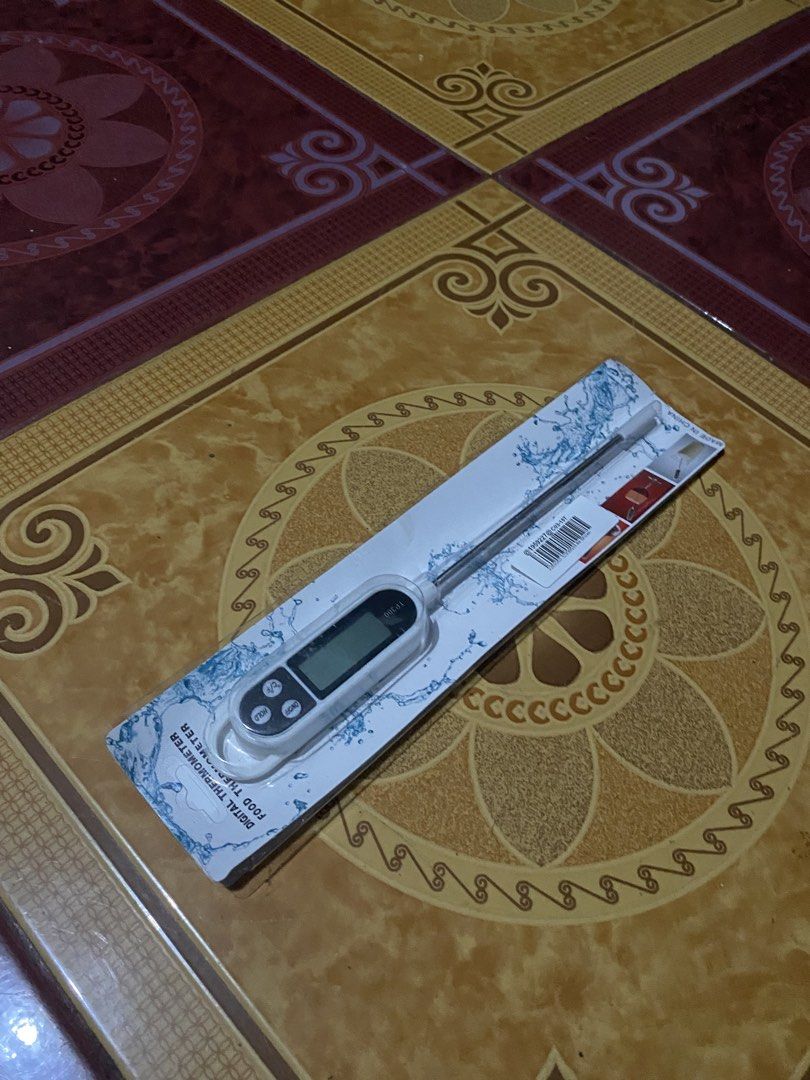 Digital Food Thermometer (Category: Thermometers) located in Caloocan City. Submitted by icynom (Listing ID 1470219422, Image 1). Description: Digital Food Thermometer RFS - gift lang, extra ko lang to No issue and no defect Marilao Loc No COD Shipping - shoulder ni Buyer Mode of Payment Gcash .