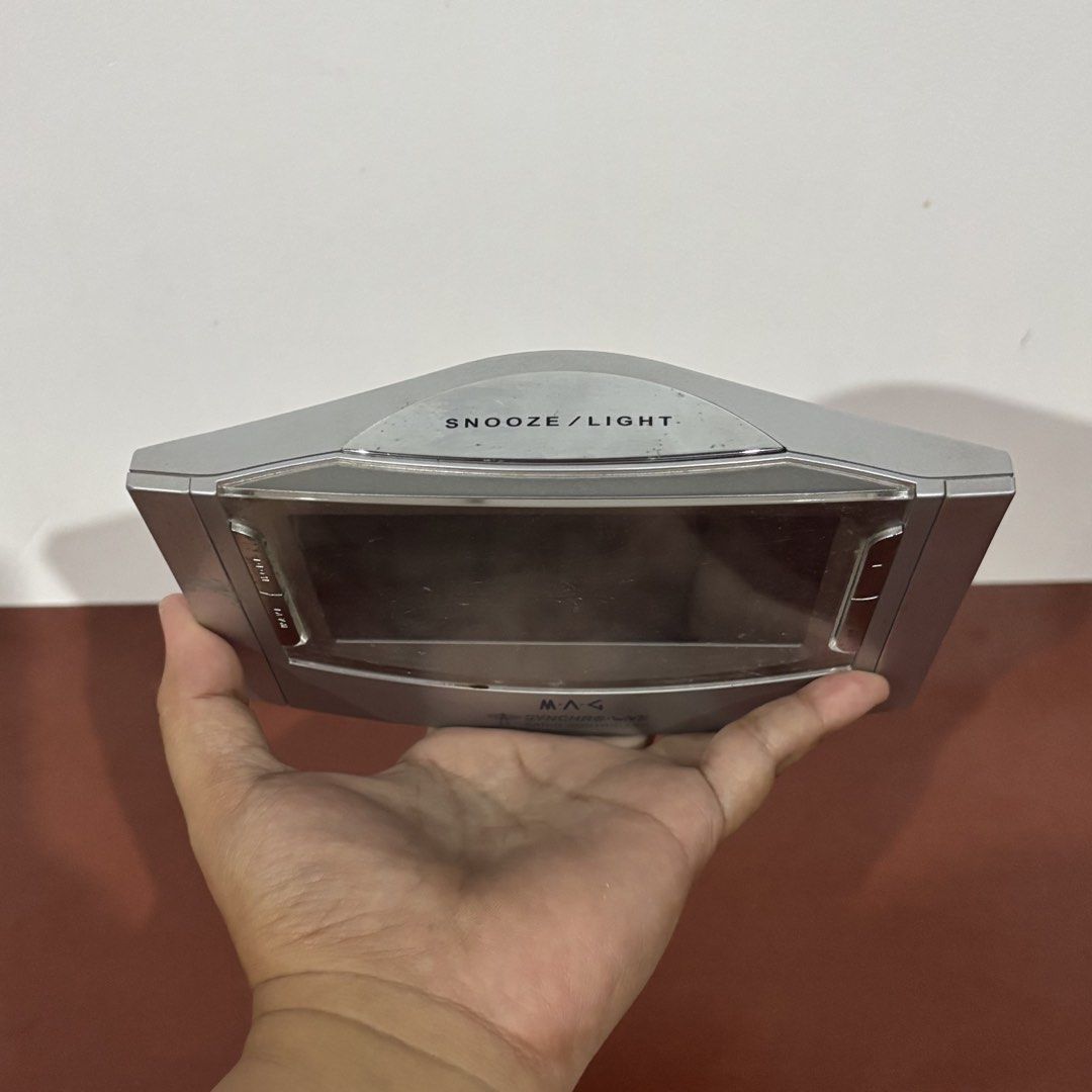 Digital Radio-controlled Clock “MAG” (working) (Category: Clocks) located in Cavite. Submitted by nanangonlineshop (Listing ID 1470298107, Image 3). Description: 📌 Digital Radio-controlled Clock “MAG” (working) 🏷️ P150 ✅ Display: Digital LCD with green backlight showing time (AM/PM), temperature (°C), humidity (%), date, and day of the week. ✅ Timekeeping: Radio-controlled (Synchro Wave) for automatic time correction. ✅ with FREE baterries ⚠️ P