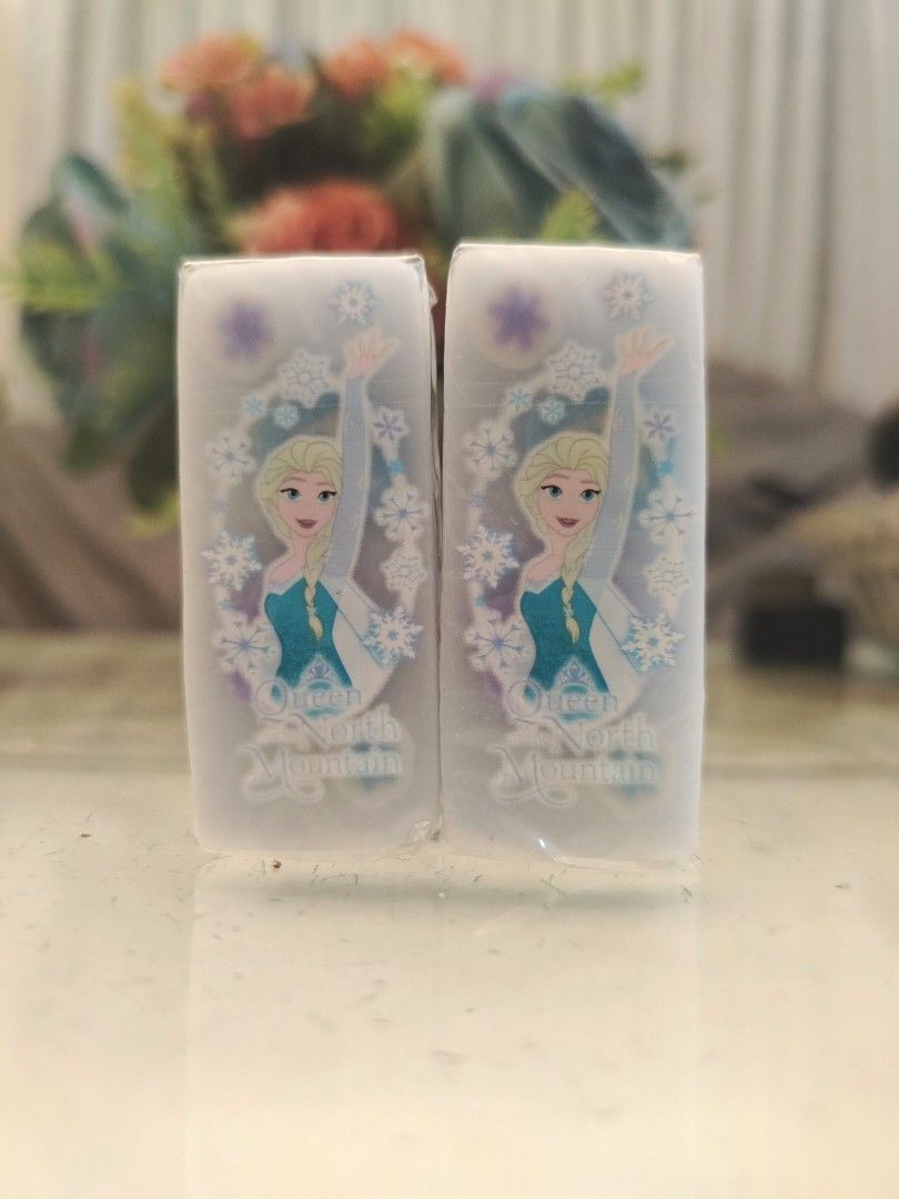 Disney Frozen Elsa 2 Pcs. Eraser Set (Category: Stationery & School Supplies) located in San Fernando. Submitted by jpmarketplace2023 (Listing ID 1470221024, Image 1). Description: 💚 All items are authentic from Japan. 💛 MOP: GCash (❌️ GCash Protect) 🩵 MOD: LBC only (❌️ S. Checkout, COD, COP) 💙 Meet-up: Vista Mall, San Fernando, Pampanga 💜 All items are on-hand. 🧡 First to pay gets the item first. ❤️ Breakable items are packed with care and