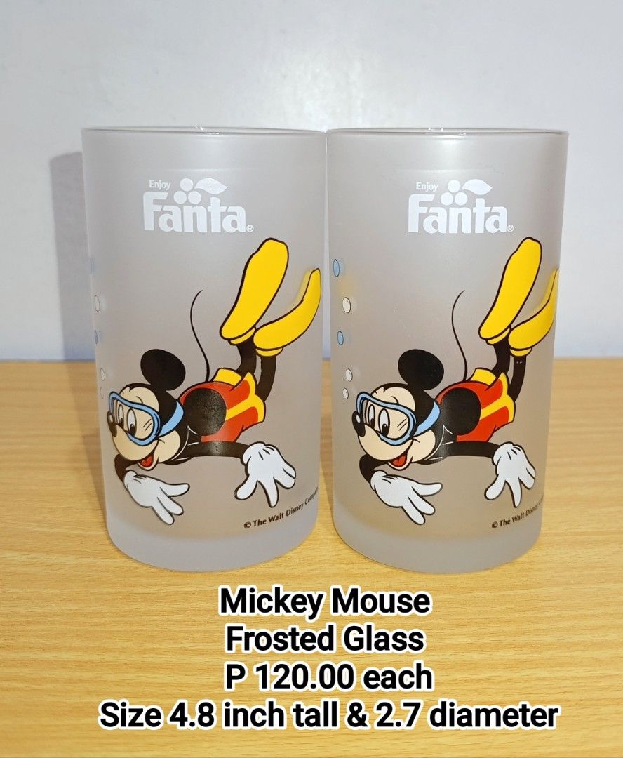 Disney Mickey Mouse Glass (Category: Other Kitchenware & Tableware) located in Binan City. Submitted by mayjhe (Listing ID 1470165180, Image 1). Description: 💛 For Sale 💛 🌸 Disney Mickey Mouse 🍀 Frosted Glass 📍 Condition: Good 💰 Price is ₱ 120.00 each 👉 Other details posted 🇵🇭 Location Biñan Laguna 🛵 Courier J& T and Lalamove 📋 Shipping by schedule 📍 NO COD & COP 📌 All items are carefully packed and labeled with Fragile stickers for 