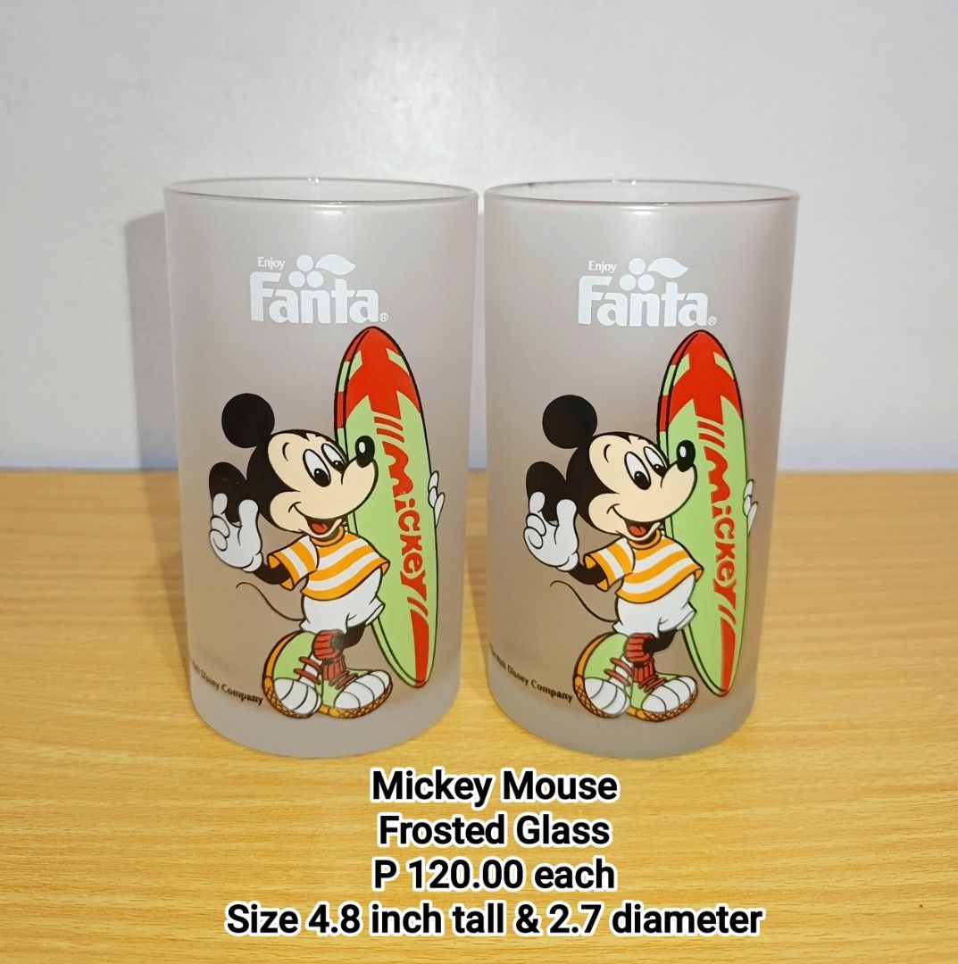 Disney Mickey Mouse Glass (Category: Other Kitchenware & Tableware) located in Binan City. Submitted by mayjhe (Listing ID 1470165324, Image 1). Description: 💛 For Sale 💛 🌸 Disney Mickey Mouse 🍀 Frosted Glass 📍 Condition: Good 💰 Price is ₱ 120.00 each 👉 Other details posted 🇵🇭 Location Biñan Laguna 🛵 Courier J& T and Lalamove 📋 Shipping by schedule 📍 NO COD & COP 📌 All items are carefully packed and labeled with Fragile stickers for 
