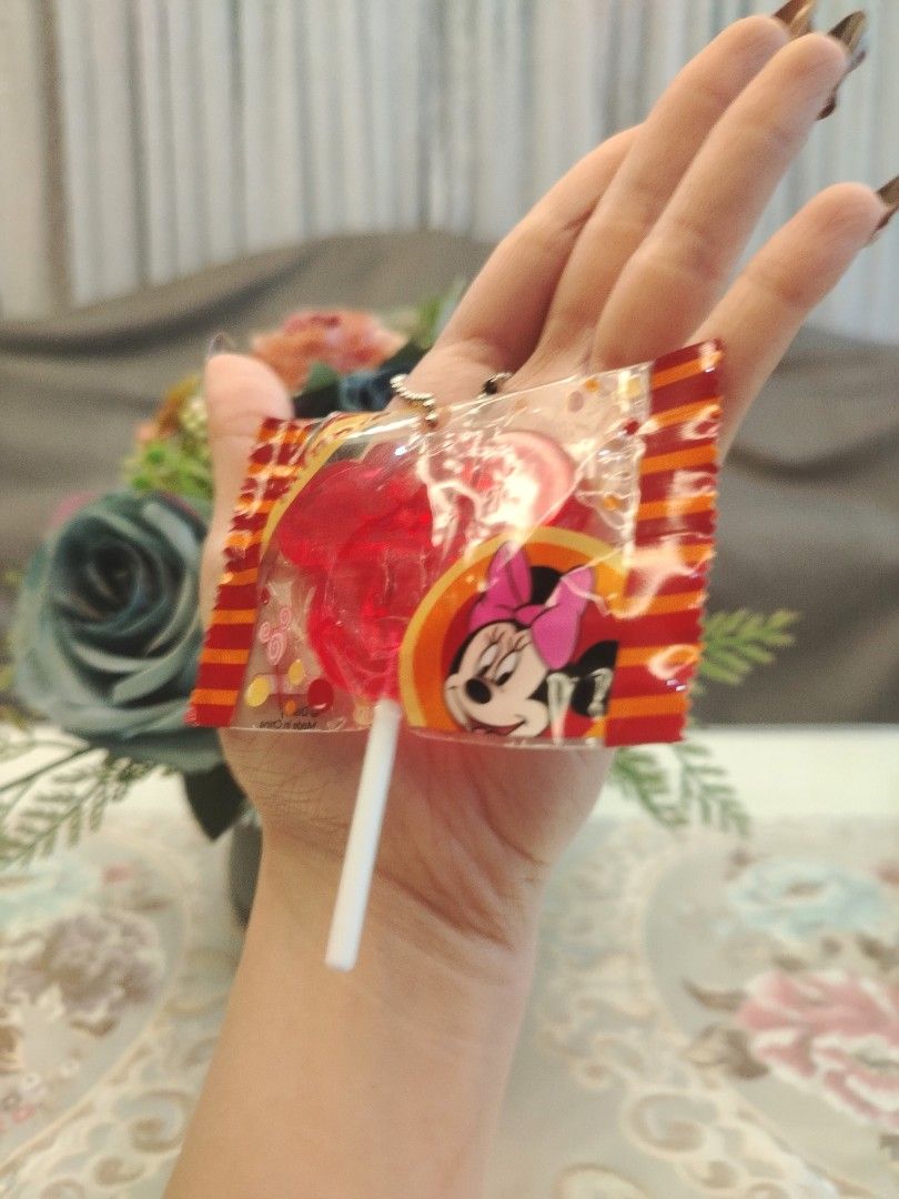 Disney Minnie Mouse Lollipop Candy Keychain Charm (Category: Character Goods) located in San Fernando. Submitted by jpmarketplace2023 (Listing ID 1470178059, Image 2). Description: 💚 All items are authentic from Japan. 💛 MOP: GCash (❌️ GCash Protect) 🩵 MOD: LBC only (❌️ S. Checkout, COD, COP) 💙 Meet-up: Vista Mall, San Fernando, Pampanga 💜 All items are on-hand. 🧡 First to pay gets the item first. ❤️ Breakable items are packed with care and