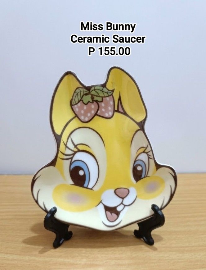 Disney Miss Bunny Ceramic Saucer (Category: Other Kitchenware & Tableware) located in Binan City. Submitted by mayjhe (Listing ID 1470162550, Image 1). Description: 💛 For Sale 💛 🌸 Disney Miss Bunny 🍀 Ceramic Saucer 📍 Condition: Good 💰 Price is ₱ 155.00 👉 Other details posted 🇵🇭 Location Biñan Laguna 🛵 Courier J& T and Lalamove 📋 Shipping by schedule 📍 NO COD & COP 📌 All items are carefully packed and labeled with Fragile stickers for