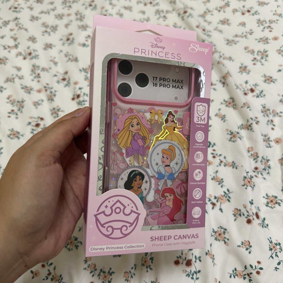 Disney Princess iPhone 17 Pro Max / 18 Pro Max Case (Category: Cases & Sleeves) located in Las Pinas. Submitted by sincerelyfel (Listing ID 1470184902, Image 2). Description: Sheep case from Thailand . 100% authentic Preloved but can pass as brand new Not easily scratched Used only the phone case; phone strap is bnew Can send video via PM .