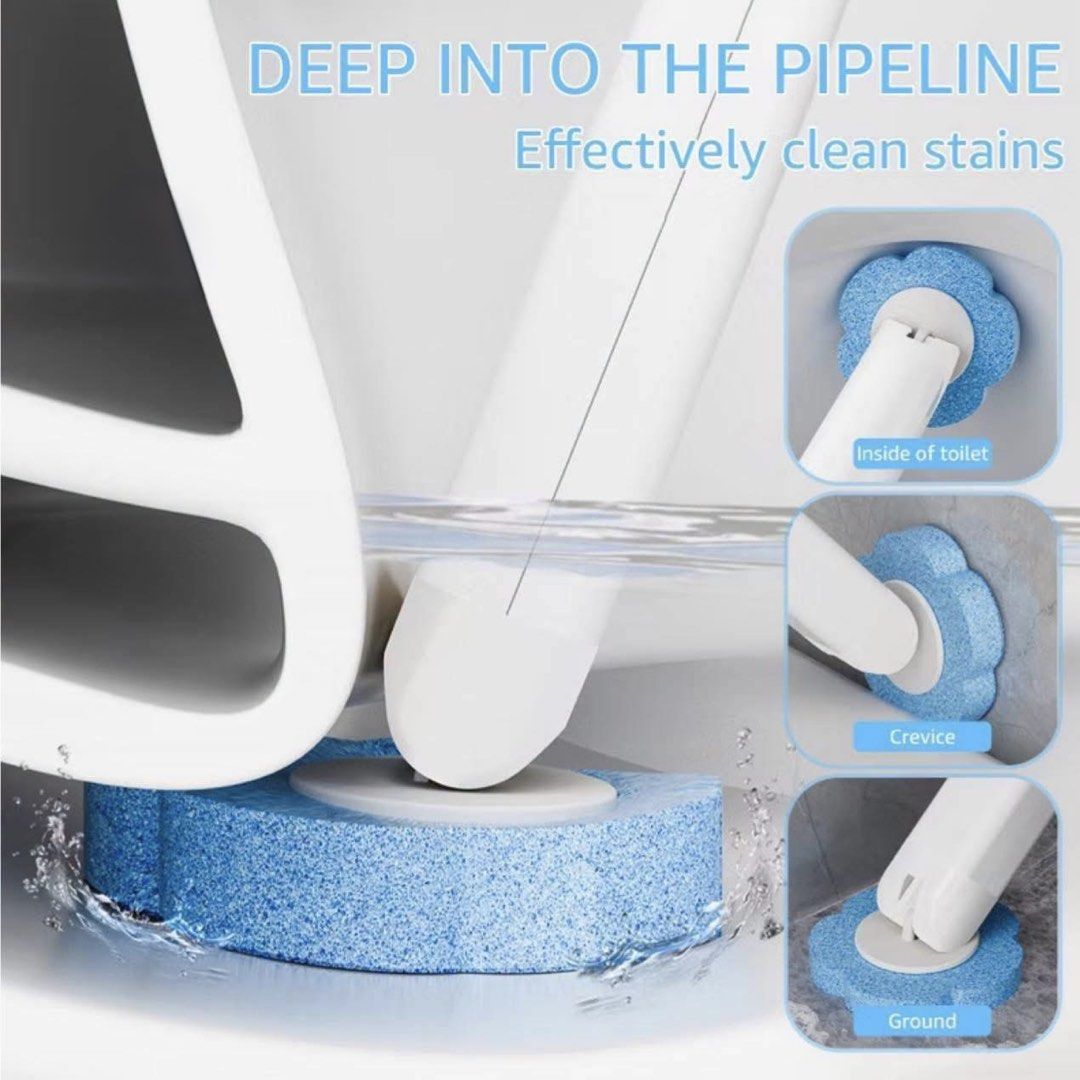 Disposable toilet cleaning sponge head (Category: Cleaning Tools & Supplies) located in Cainta. Submitted by iubelle (Listing ID 1470206913, Image 2). Description: 6pcs per pack 1packn75p 3pack for 200p.