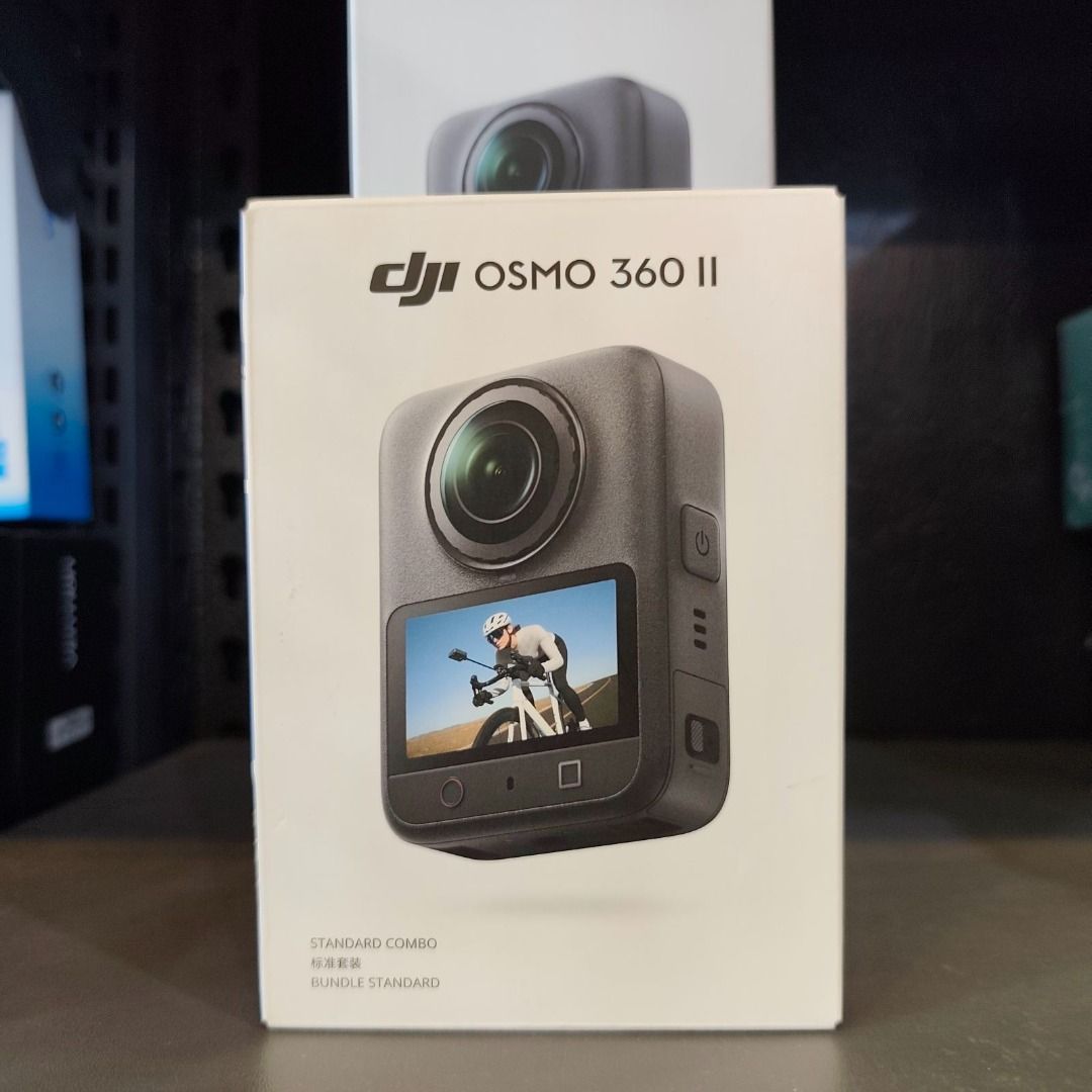 DJI Osmo 360 II Standard Combo (Category: Video Cameras) located in Cavite. Submitted by jerickher83429 (Listing ID 1470232083, Image 1). Description: DJI Osmo 360 II action camera in the Standard Combo package. Box unopened, seal intact. Standard bundle includes everything needed straight out of the box. Great setup for action sports, cycling, and travel vlogs. Grab it quick..