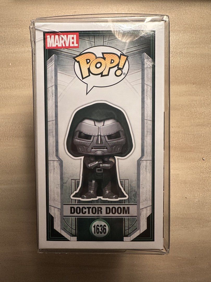DOCTOR DOOM #1636 FUNKO POP (Category: Action & Battle Toys) located in Pasig City. Submitted by thefortressph (Listing ID 1470296464, Image 2). Description: 🧌FOR SALE 🧙🏻‍♂️ Funko Pop Doctor Doom #1636 - from Avengers Doomsday - With free boss plastic protector - Brand new - 1200 only .