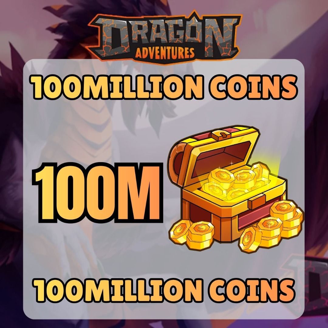 Dragon Adventures 100 Million Coins (Category: PlayStation) located in Manila. Submitted by kurouz_. (Listing ID 1470253722, Image 1). Description: - Item: 100 Million Coins (Dragon Adventures - Roblox) - Status: In stock and ready for immediate delivery - Safety: Fast and secure transfer process - How to order: Send your username right after payment - Note: Feel free to message me with any questions before buying.