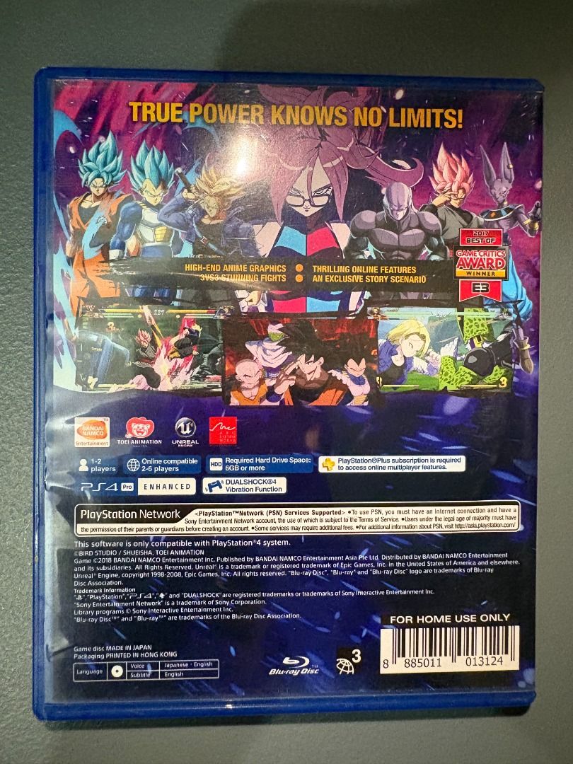 Dragon Ball FighterZ (Category: PlayStation) located in Quezon City. Submitted by zeusdclutters (Listing ID 1470295621, Image 3). Description: No issues with the game. Case has minor scratches. PAYMENT METHODS: GCash or Cash - Meetup GCash only - Online.