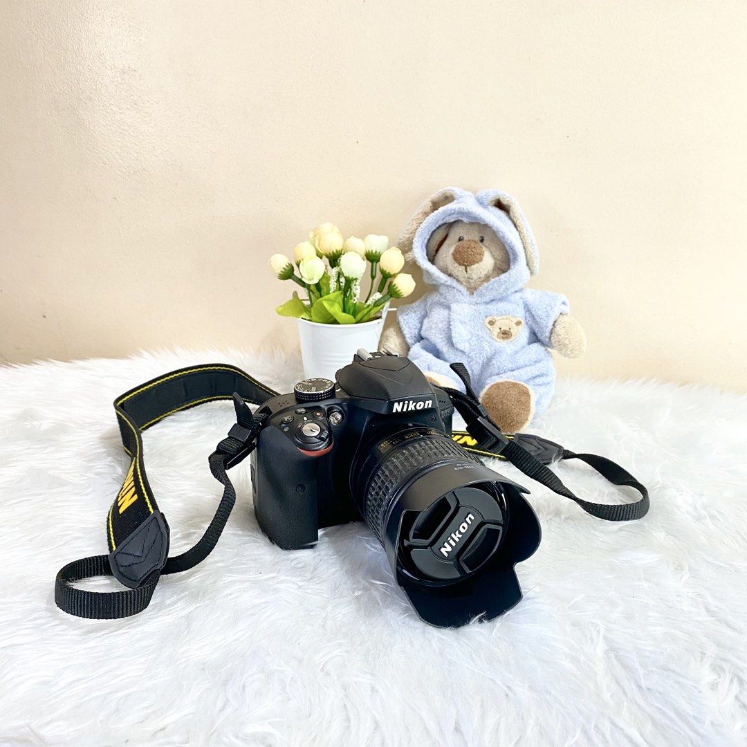 dslr nikon d3300 imported (Category: Cameras) located in La Trinidad. Submitted by fazionella (Listing ID 1470205862, Image 1). Description: WITH INCLUSIONS EVERYTHING ON THE PICTURE Location: La Trinidad, Benguet This authentic Nikon D3300 DSLR kit is the perfect entry-level powerhouse for students, hobbyists, and entrepreneurs alike! Imported directly from Japan, this unit has been meticulously cared for, rarely used, and remains in pristine co