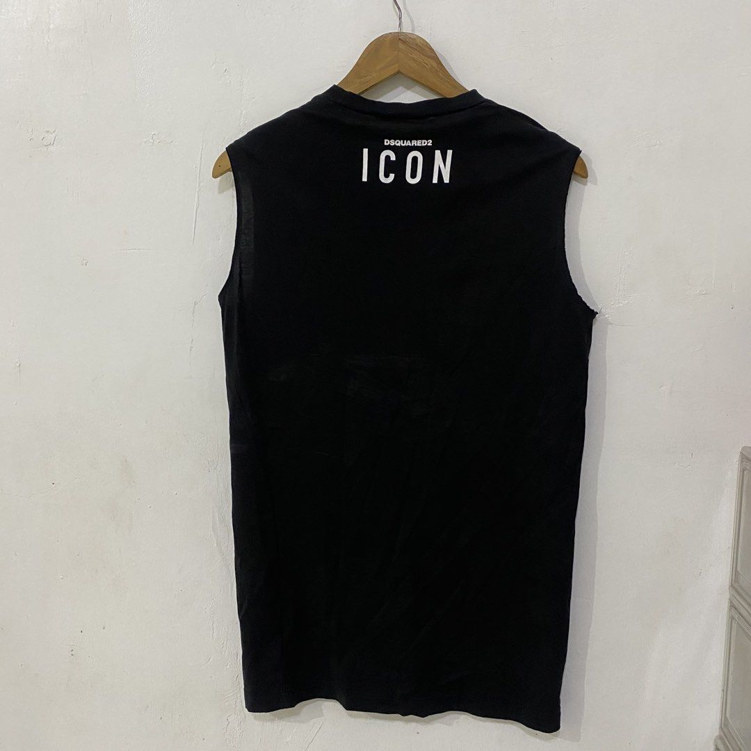 Dsquared 2 Eagle Icon Tank top (Category: Tshirts & Polo Shirts ) located in Las Pinas. Submitted by declutter_thing69 (Listing ID 1470185654, Image 3). Description: Dsquared 2 Eagle Icon Tank top New condition legit width 17 inches length 29 inches shoulder 15 inches.