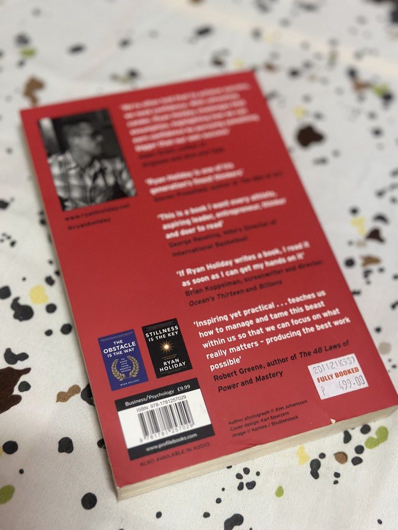 Ego is The Enemy by Ryan Holiday (Category: Storybooks) located in Quezon City. Submitted by nicole.dc (Listing ID 1470313481, Image 3). Description: .