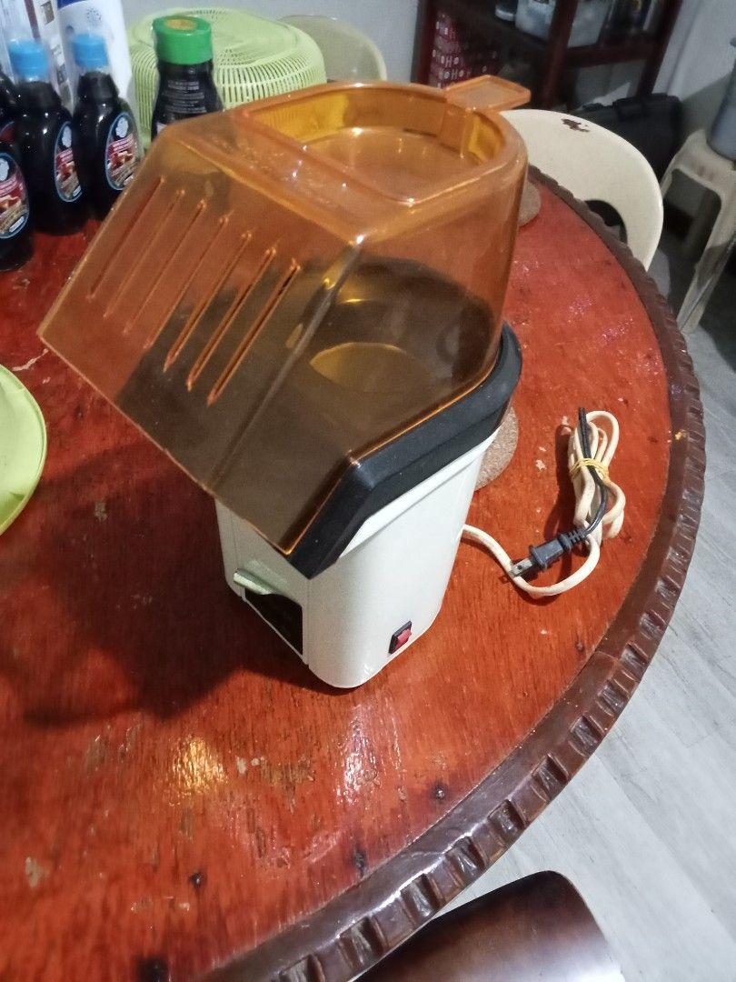 Electric Hot Air Popcorn Maker Machine with Orange Cover (Category: Cookware & Accessories) located in Cebu City. Submitted by cleverwind.221754 (Listing ID 1470171264, Image 1). Description: Selling Popcorn Popper, in great condition. For pick-up or delivery. Buyer will pay for shipping fees if for delivery. Location: Near San Carlos South Campus, CTS/CCMC. In Cebu City. Check out also our other items: https://garage-sale.pages.dev.