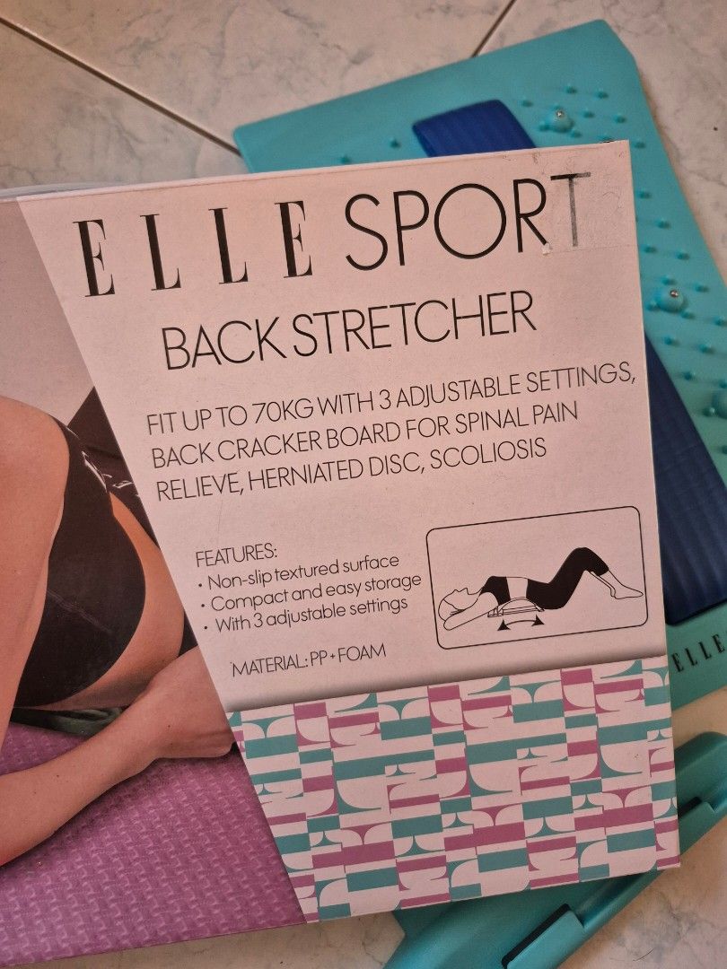 FREE: Elle Sport Back Stretcher (Category: Toning & Stretching Accessories) located in Taguig. Submitted by klamarie (Listing ID 1470225869, Image 3). Description: Get this for free for a minimum purchase of 1k from my listings. Or buy it for 350 pesos. New. Unused. Bought Sept. 2026. No damage/flaws. SF c/o buyer.