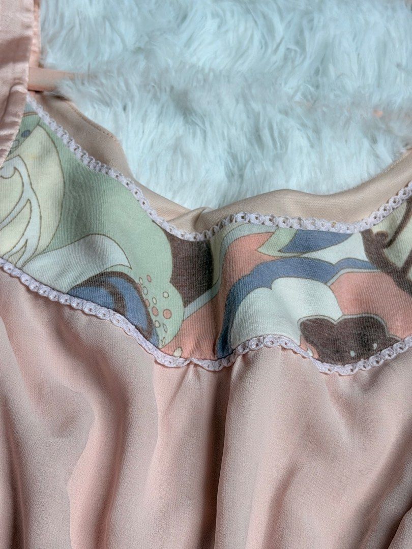 Emillio Pucci vibes Blush Satin Cami (Category: Others Tops) located in Manila. Submitted by lovesgisele. (Listing ID 1470273044, Image 2). Description: size s-semi m.