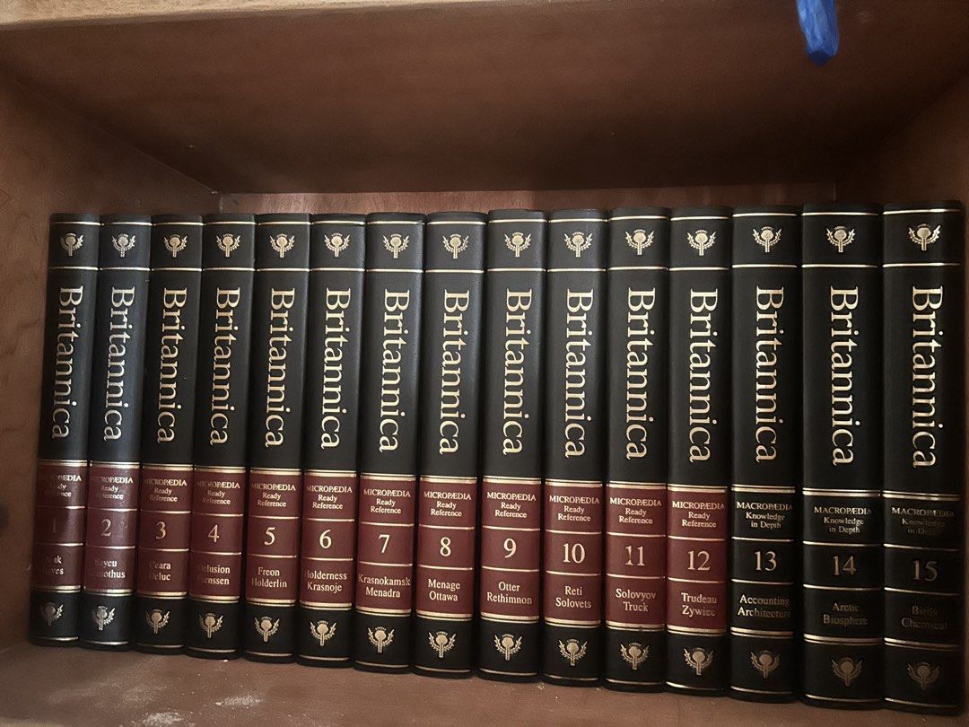 Encyclopaedia Britannica Set (Category: Textbooks) located in Manila. Submitted by _abcag (Listing ID 1470179850, Image 1). Description: 📚 FOR SALE: Encyclopaedia Britannica Complete Set Looking for a reference collection for your home, school, or office? This Encyclopaedia Britannica 29-volume set is available for sale! ✅ Complete 29 volume collection including index A-Z ✅ Classic hardcover edition ✅ Great for a home library, collection, or dis
