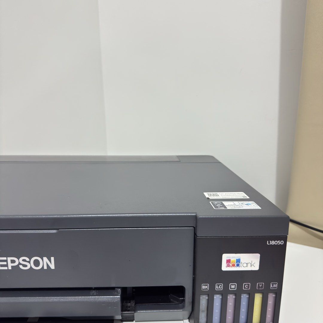 Epson EcoTank L18050 A3 Printer Single Function NO ISSUE INKRITE PIGMENT INK (Category: Printers, Scanners & Copiers) located in Mandaluyong City. Submitted by unnamed1234 (Listing ID 1470286403, Image 2). Description: For sale: Epson L18050 A3 Printing Single Function 6 Colors INKRITE PIGMENT INK Includes: Unit Cables NO BOX NA PO NO ISSUE. Benebenta lang kasi close shop na. wala ng pagkakagamitan RFS: close shop na po. wala ng pagkakakgamitan P