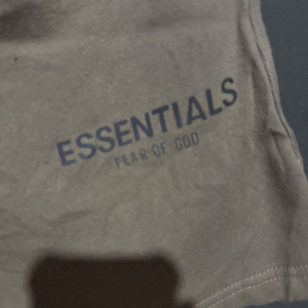 ESSENTIALS KHAKI SHORT (Category: Shorts) located in Taytay. Submitted by dwinsapparel (Listing ID 1470253949, Image 2). Description: ESSENTIALS CREAM SHORT W-GARTERIZE UP TO 44 L-22 LEGHOLE -16 HEM -14 EXCELLENT CONDITION NEED WASH COMPLETE TAGS.