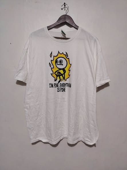 EVERYTHING IS FINE ANGRY STICKMAN DOM HUMOR TEE // XXL (Category: Tshirts & Polo Shirts ) located in Legazpi City. Submitted by urbangarmentsarch4500 (Listing ID 1470299721, Image 1). Description: EVERYTHING IS FINE ANGRY STICKMAN DOM HUMOR TEE Excellent Condition 2XL W 26 L 31 NO ISSUE👾 GRAB 450 (Automatically YOURS)⛓️ --- ‼️w/ FREE STICKERS FOR EVERY PURCHASE⁉️ 🛒🛒🛒 BUY. SELL. TRADE. CONSIGN🗣️🤝🏼 BLESS THY HUSTLE! 🧿✨.