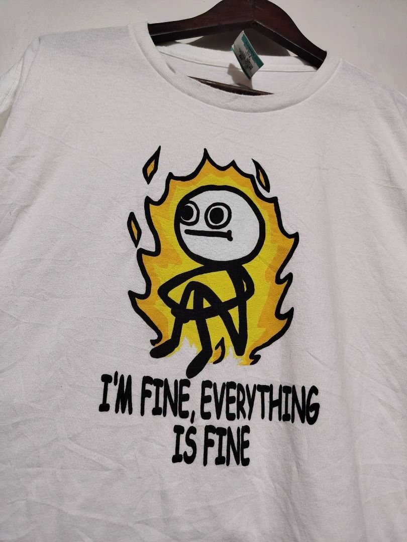 EVERYTHING IS FINE ANGRY STICKMAN DOM HUMOR TEE // XXL (Category: Tshirts & Polo Shirts ) located in Legazpi City. Submitted by urbangarmentsarch4500 (Listing ID 1470299721, Image 3). Description: EVERYTHING IS FINE ANGRY STICKMAN DOM HUMOR TEE Excellent Condition 2XL W 26 L 31 NO ISSUE👾 GRAB 450 (Automatically YOURS)⛓️ --- ‼️w/ FREE STICKERS FOR EVERY PURCHASE⁉️ 🛒🛒🛒 BUY. SELL. TRADE. CONSIGN🗣️🤝🏼 BLESS THY HUSTLE! 🧿✨.