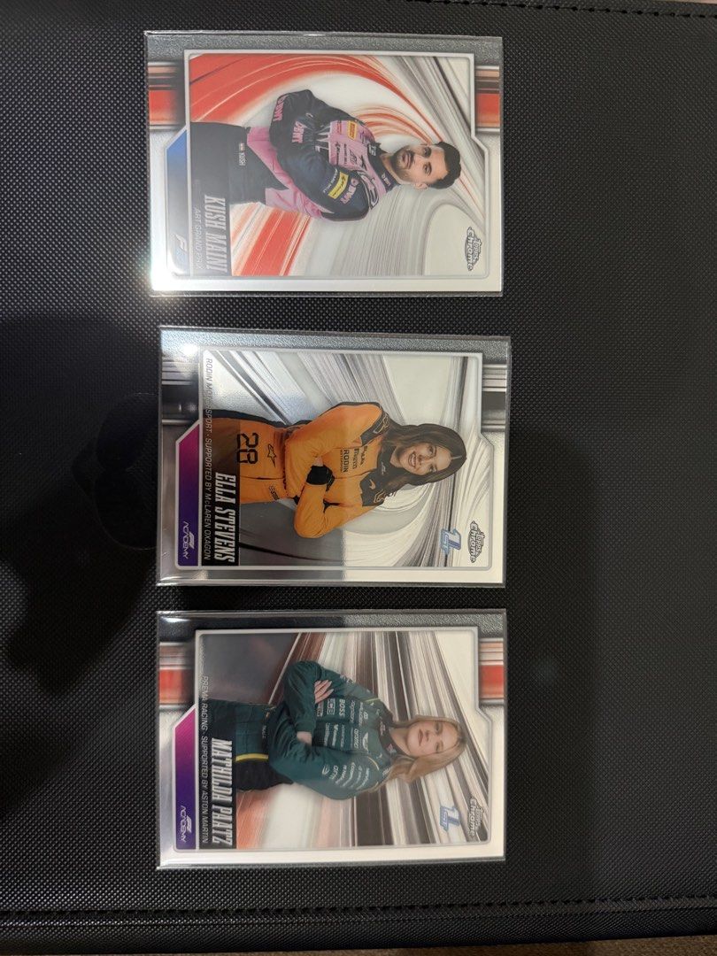 F1 TOPPS CHROME 2026 ASSORTED CARDS (Category: Raw Singles) located in Pasig City. Submitted by cosmicstone23 (Listing ID 1470258939, Image 3). Description: All are sleeved; fresh pull from value box Price match with eBay just offer your price.