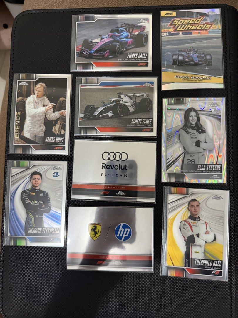 F1 TOPPS CHROME 2026 ASSORTED CARDS (Category: Raw Singles) located in Pasig City. Submitted by cosmicstone23 (Listing ID 1470258939, Image 2). Description: All are sleeved; fresh pull from value box Price match with eBay just offer your price.