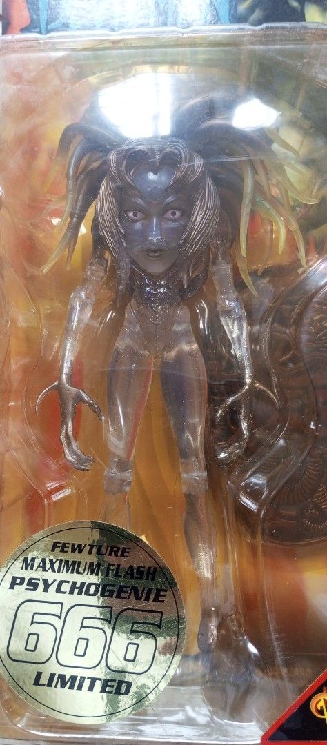 Fewture Devilman Psychogenie Action Figure Limited Edition 666 (Category: Figurines & Statues) located in Victorias. Submitted by tobylacua26871 (Listing ID 1470148868, Image 1). Description: - Item: Fewture Devilman Second Series FA-A03 Psychogenie (Maximum Flash Edition) - Rarity: Extremely limited to only 666 pieces worldwide, featuring the official gold sticker on the front - Condition: Brand new, factory sealed, and completely unopened packa