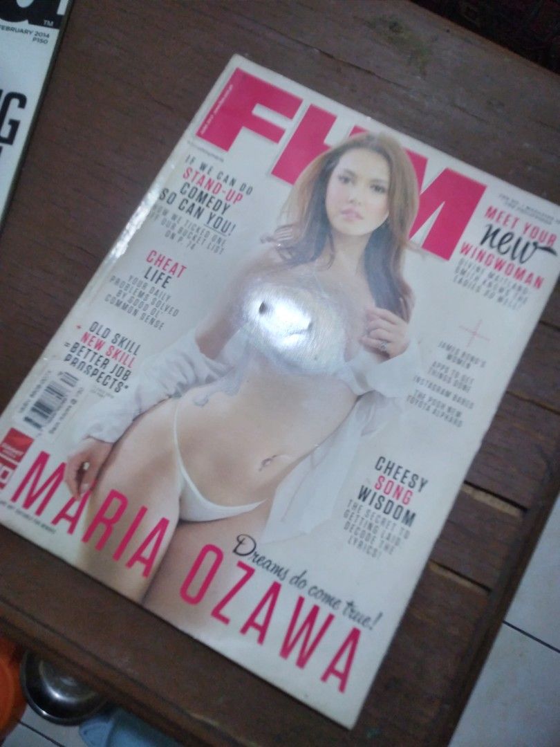 FHM Magazine Maria Ozawa Cover (Category: Magazines) located in Manila. Submitted by howiebowie19_77 (Listing ID 1470199373, Image 2). Description: - Rare collector's item: FHM Magazine featuring Maria Ozawa on the cover - Features a classic Oris watch advertisement on the back cover - Pages are completely intact and well-preserved inside - Shows normal shelf wear on the edges - Perfect addition for fans and pop-culture collectors pick up or pa g