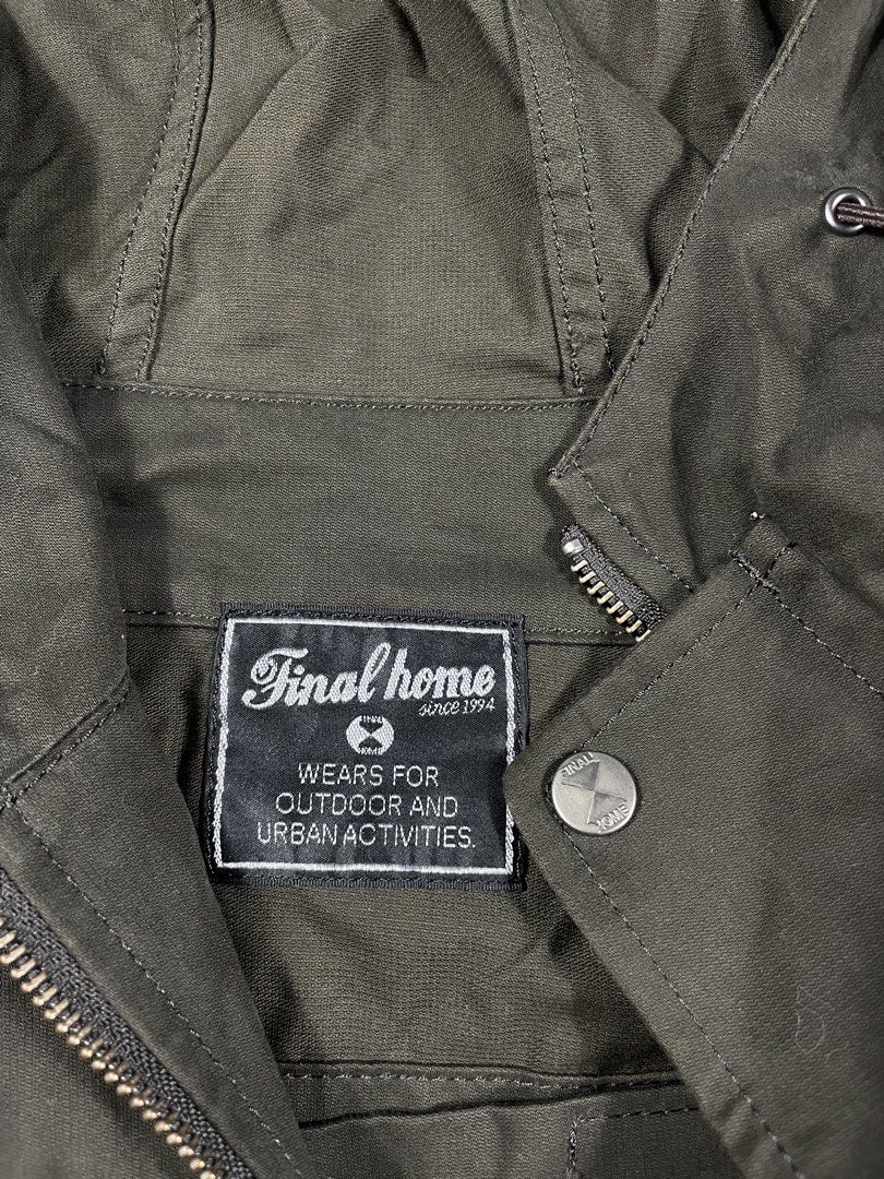 Final Home Fishtail Parka hoodie jacket Vintage (Category: Activewear) located in Taguig. Submitted by _curatedfits (Listing ID 1470320622, Image 3). Description: Final Home Vintage Parka hoodie jacket Vintage Size: Medium Width 22” Length 32” Sleeve 24” Light or unnoticeable stain or discoloration - 13,500 Dm! .