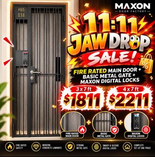Maxon Door Factory Basic Mild Steel Gates, Furniture & Home Living ...