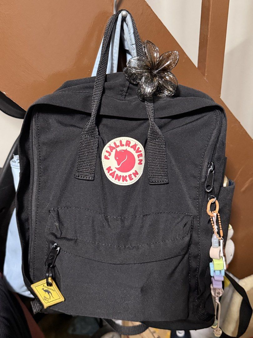 Fjallraven Kanken Backpack - Black (Category: Luxury Bags & Wallets) located in Quezon City. Submitted by clemg6 (Listing ID 1470227507, Image 1). Description: ✅ Black ₱500 Authenticity not guaranteed Given as a gift Lightly used since WFH All slightly used Please manage expectations RFS: decluttering ♥️ ❌ SOLD❌ ❌Purple with rainbow straps ₱1800 ❌Sourced abroad ❌Almost new. Not used because it's ❌too light or dumihin ❌ SOLD❌ Maroon or Plum ❌₱1000