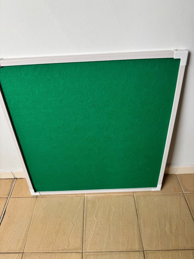 Folding Table with Green Felt Top and Chinese Chess Board, Furniture ...