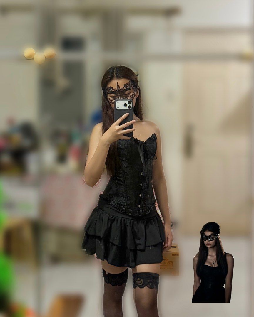 For Rent: Katherine Pierce Halloween Custome (Category: Sets or Coordinates) located in Taguig. Submitted by _lovebyrose (Listing ID 1467608630, Image 3). Description: Katherine Pierce Costume Set Looking to slay as the ultimate iconic villain this spooky season? Rent this sleek and sultry Katherine Pierce outfit set for your Halloween party, photoshoot, or vampire cosplay! 🩸 🖤 RENTAL PRICE: P1,500 (1-Day Rental) SIZE: Fits Extra Small (XS) to 