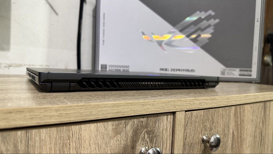 FOR SALE ASUS ROG GAMING LAPTOP (Category: Laptops & Notebooks) located in Manila. Submitted by silverpenguin.83a355 (Listing ID 1470281979, Image 3). Description: FOR SALE ASUS ROG GAMING LAPTOP Model: 14 Inch Asus ROG Zephyrus G14 GA402NU CPU: Ryzen 7 7735 HS 8-core/16-thread up to 4.7 GHz GPU: RTX 4050 32 GB RAM DDR5 5600 mhz 500 gb ssd Refresh Rate 165Hz COMPLETE WITH ORIGINAL CHARGER, ORIGINAL BOX, RECEIPT - PROOF HOW OLD IS THE ITEM 2024 na