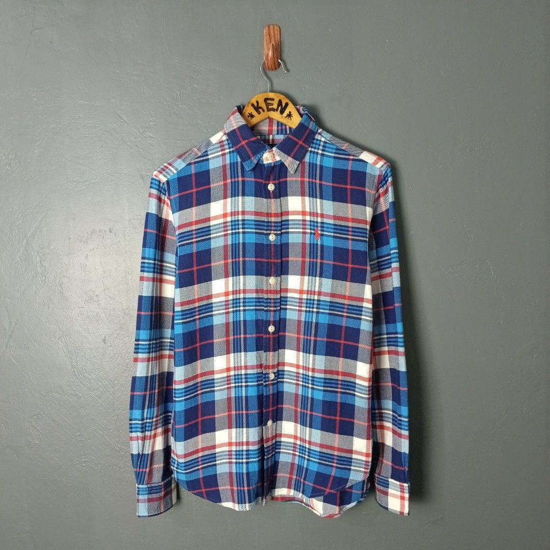 For Women - Ralph Lauren (Category: Longsleeves) located in Bacolod City. Submitted by drop.ph (Listing ID 1470166870, Image 1). Description: Ralph Lauren - Flannel Authentic *Oversized *Size XS - 18.5x27.5 *Fits up to Medium *Excellent *No Flaws *Price: 880php *Add SF if outside Bacolod City .