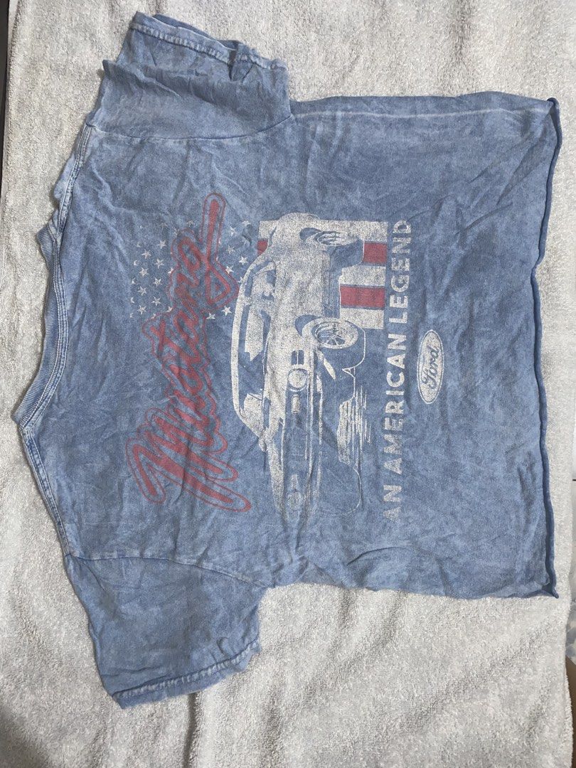 Ford Mustang shirt (Category: Shirts) located in Manila. Submitted by miaki_17 (Listing ID 1470299900, Image 2). Description: Ford Mustang design Width: 16 inch Length: 18.5 inch mop: gcash / bdo mod: jnt / lalamove / meet up.